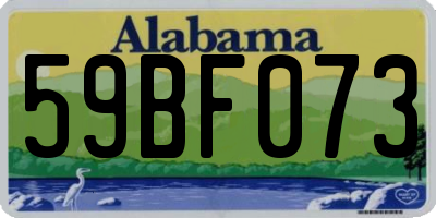 AL license plate 59BF073