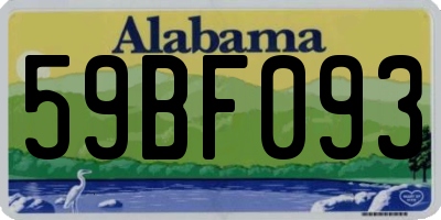 AL license plate 59BF093