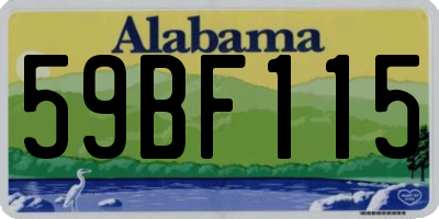 AL license plate 59BF115