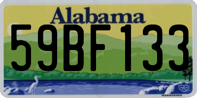 AL license plate 59BF133