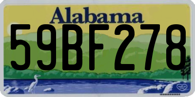 AL license plate 59BF278