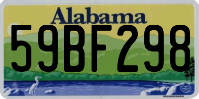 AL license plate 59BF298