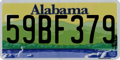 AL license plate 59BF379