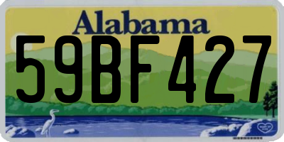AL license plate 59BF427