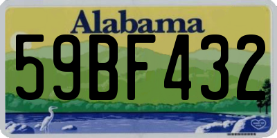 AL license plate 59BF432