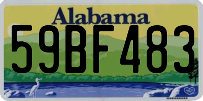 AL license plate 59BF483