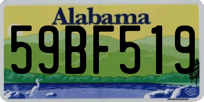 AL license plate 59BF519