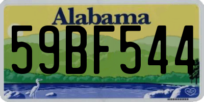 AL license plate 59BF544