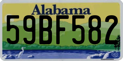 AL license plate 59BF582