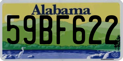 AL license plate 59BF622