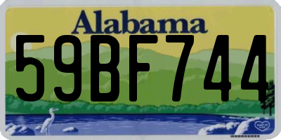 AL license plate 59BF744