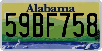 AL license plate 59BF758