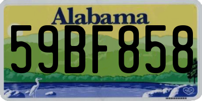 AL license plate 59BF858