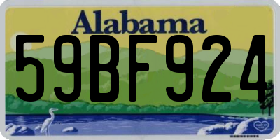 AL license plate 59BF924