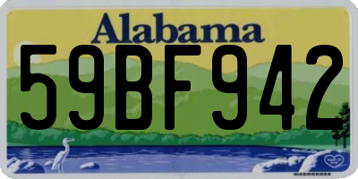 AL license plate 59BF942