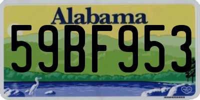 AL license plate 59BF953