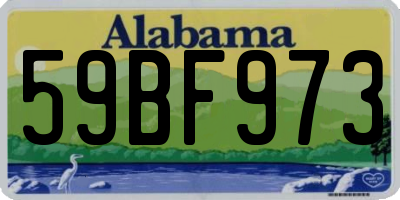 AL license plate 59BF973