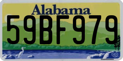 AL license plate 59BF979