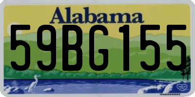 AL license plate 59BG155