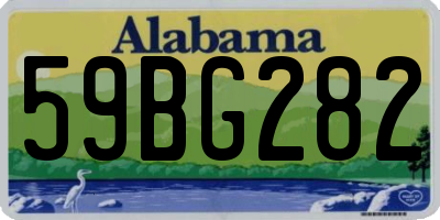 AL license plate 59BG282