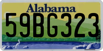AL license plate 59BG323