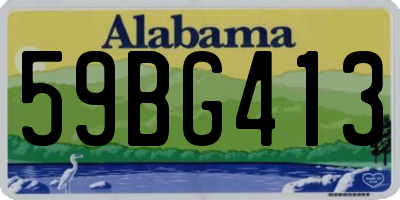 AL license plate 59BG413