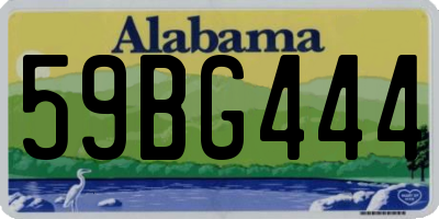 AL license plate 59BG444