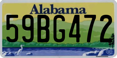 AL license plate 59BG472