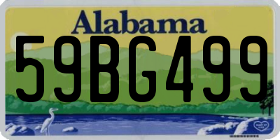 AL license plate 59BG499