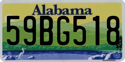 AL license plate 59BG518