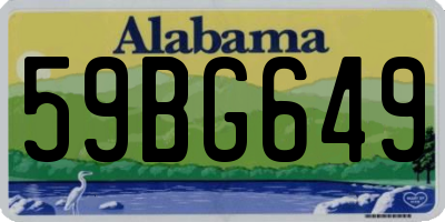 AL license plate 59BG649