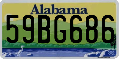 AL license plate 59BG686