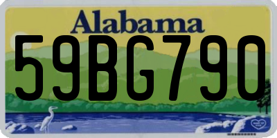 AL license plate 59BG790