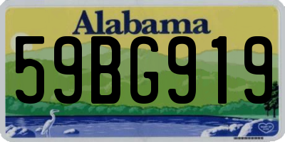 AL license plate 59BG919