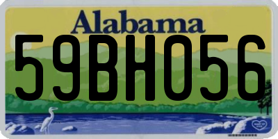 AL license plate 59BH056