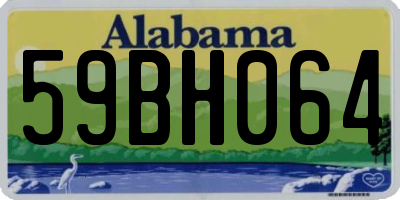 AL license plate 59BH064