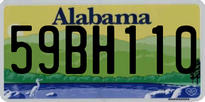 AL license plate 59BH110