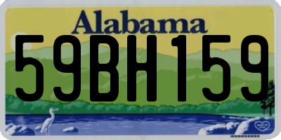AL license plate 59BH159
