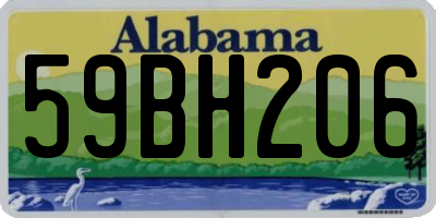 AL license plate 59BH206