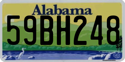 AL license plate 59BH248
