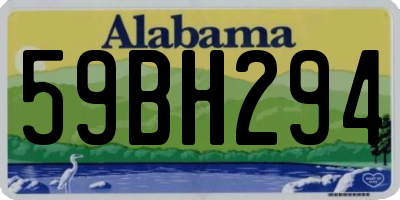 AL license plate 59BH294