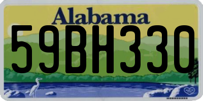 AL license plate 59BH330