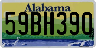 AL license plate 59BH390
