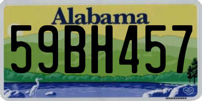AL license plate 59BH457