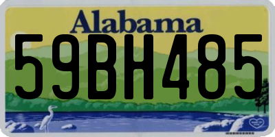 AL license plate 59BH485