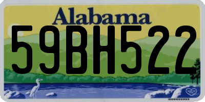 AL license plate 59BH522
