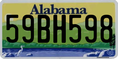 AL license plate 59BH598