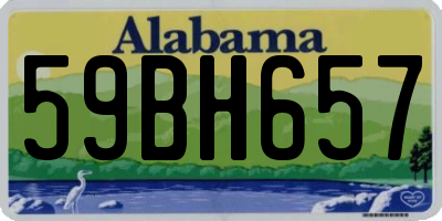 AL license plate 59BH657