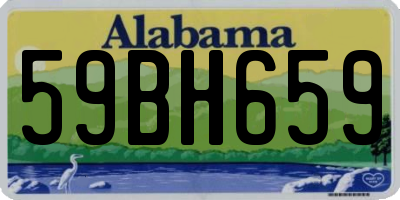 AL license plate 59BH659