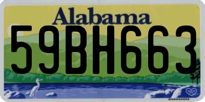 AL license plate 59BH663
